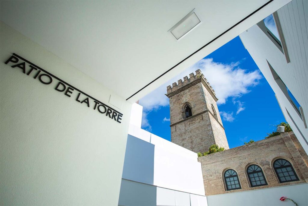 Patio de la Torre de la promoción de obra nueva en Santa Clara - Sevilla Centro