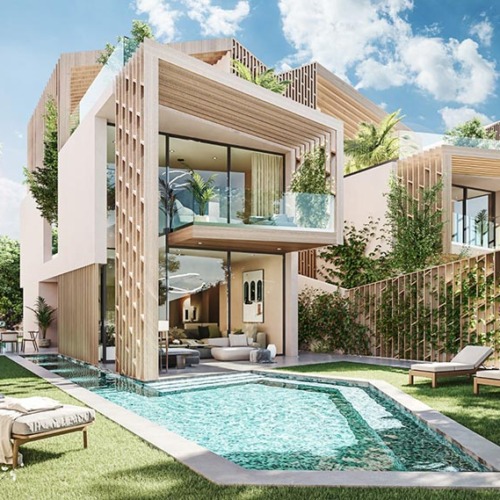 Chalets de obra nueva en venta en Madrid Capital, con piscina y jardines