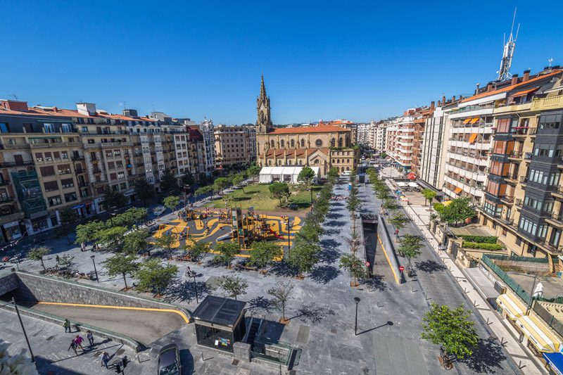 Ubicación de la promoción de viviendas en Donostia - San Sebastián