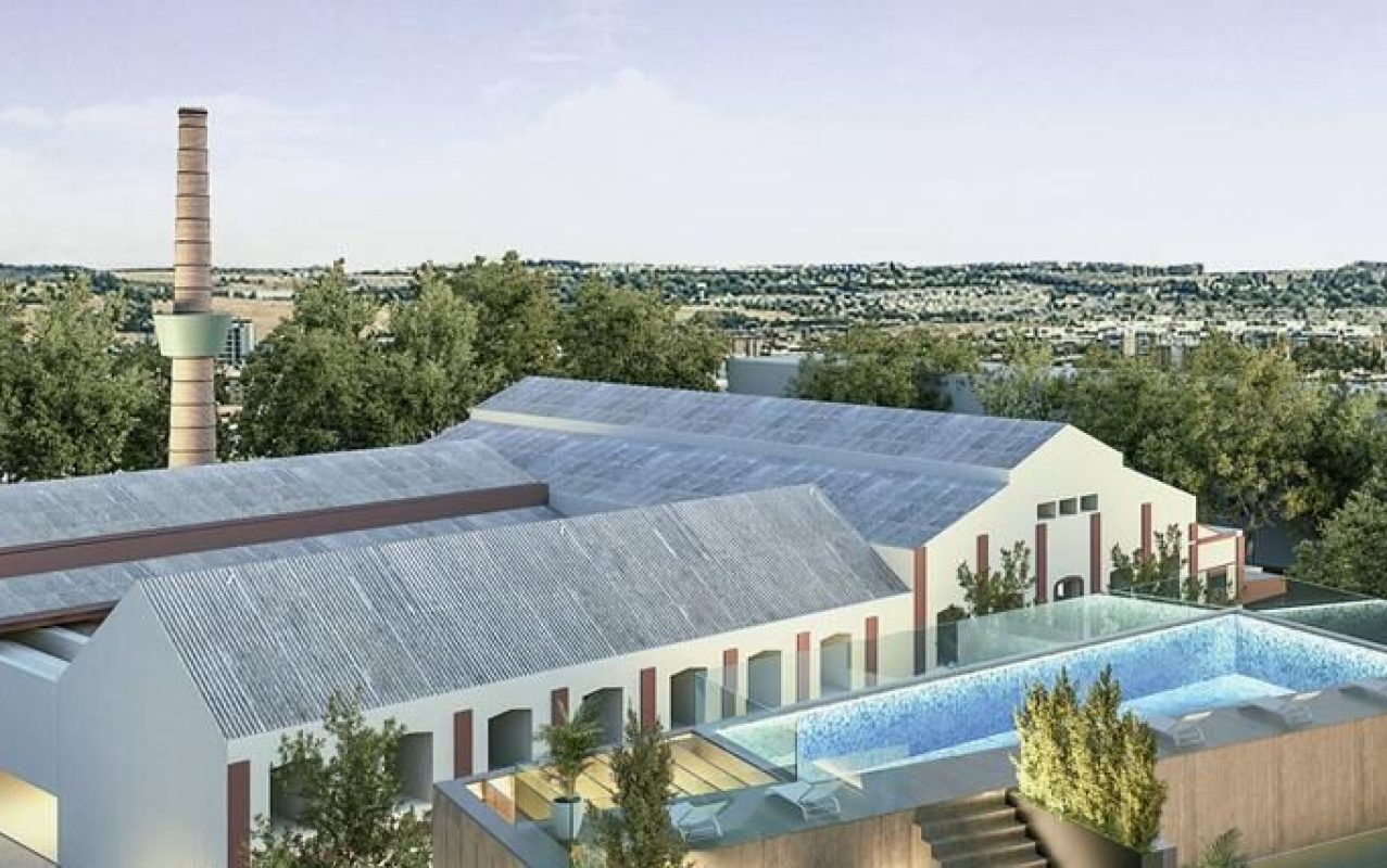 fábrica de vidrio piscina cubierta