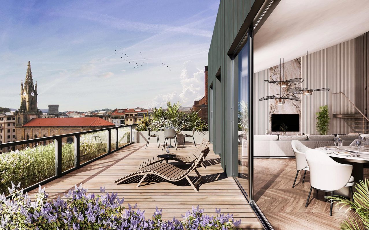 Áticos en venta en Donostia-San Sebastián - Plaza Cataluña - Barrio de Gros