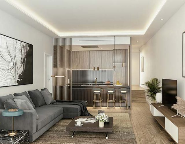 Imagen del salón de los apartamentos en Plaza de La Magdalena