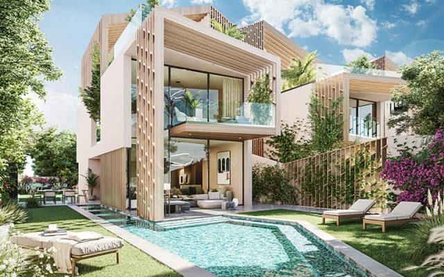 Chalets de obra nueva en venta en Madrid Capital, con piscina y jardines